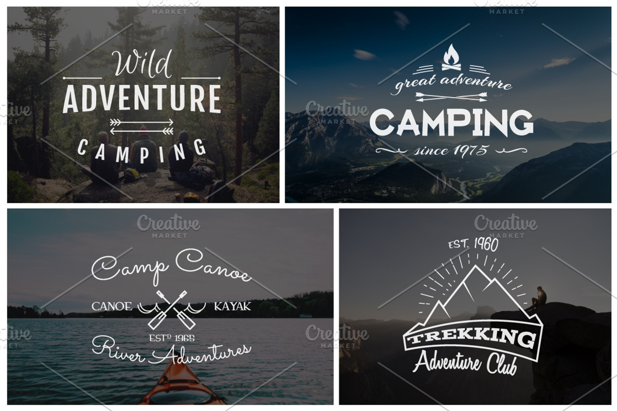 70% OFF Adventure Graphics Pack, a Branding & Logo Template by JeksonGraphics (Photo 6 of 16)