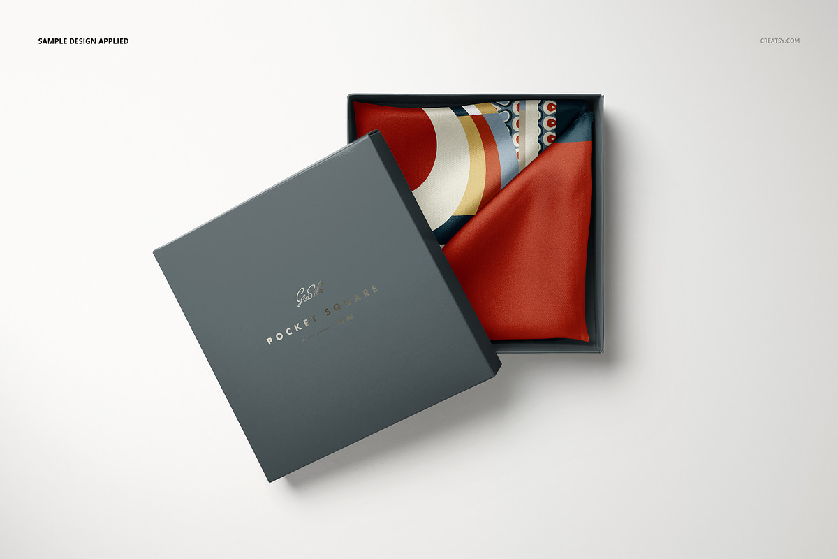Pocket Square Mockup Set, a Product Mockup by creatsy5 (Photo 14 of 22)