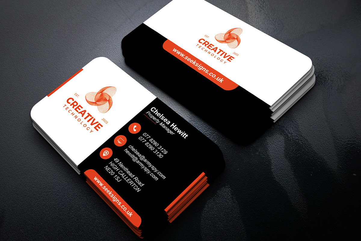 Modern Business Card Template, a Business Card Template by Mohammad Sarfaraz (Photo 2 of 4)