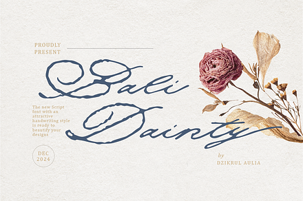 Bali Dainty-Rough Script