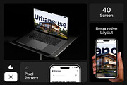 Urbanouse Real Estate Agent Website, an UI Kit Template by Creative Perspective (Thumbnail 2 of 7)