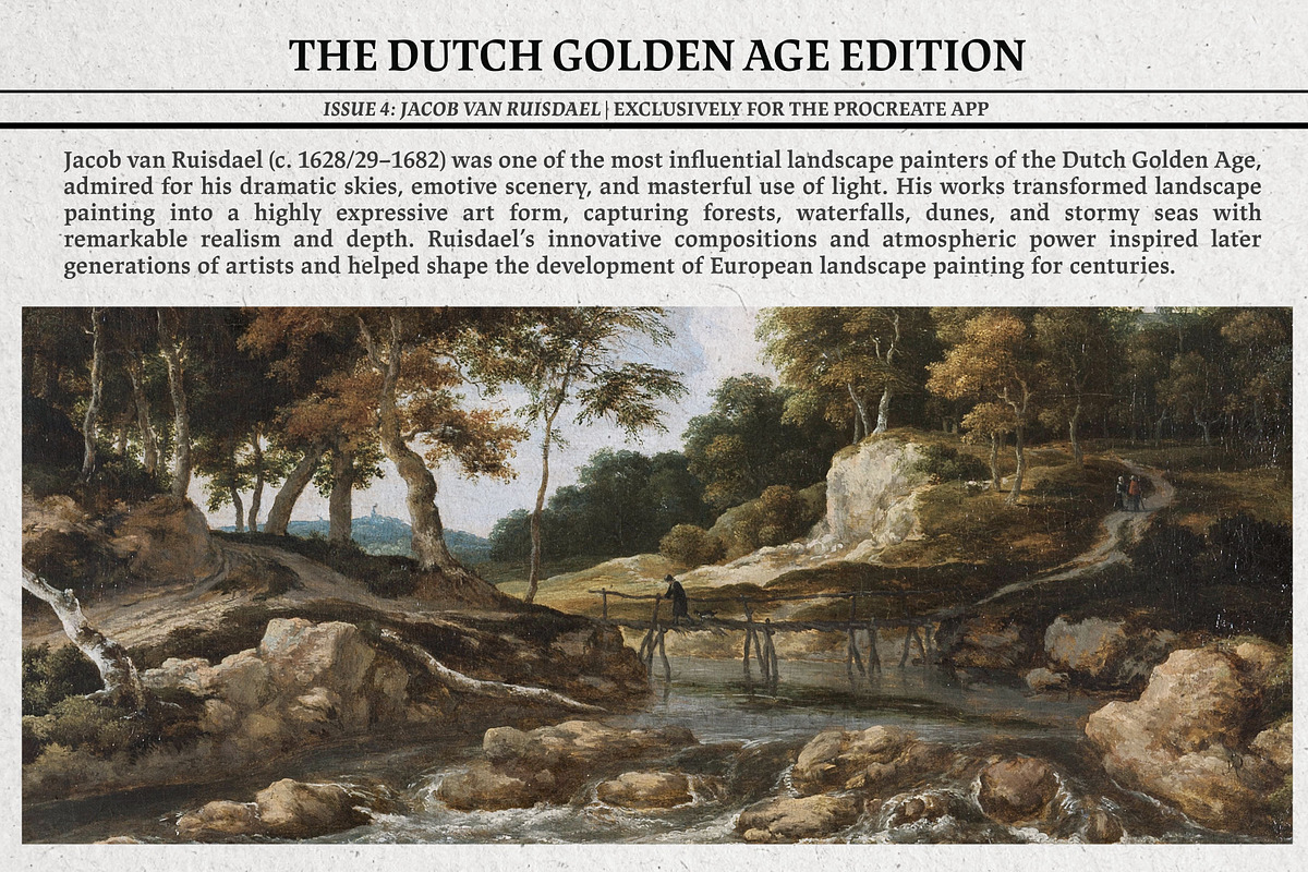 Jacob Van Ruisdael Procreate Kit, a Brush Add-On by Digi Life (Photo 2 of 9)
