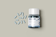 Supplement Pills Bottle Packaging Mo, a Cups & Container Mockup by Pexelcorner (Thumbnail 9 of 9)