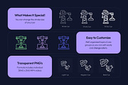 Animated Manufacturing Icon Art Set, an Outline Icon by Prosymbols (Thumbnail 2 of 4)