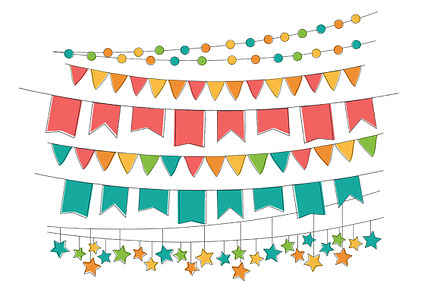 Hand Drawn Bunting Banners