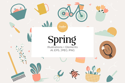 Hand Drawn Spring Bundle