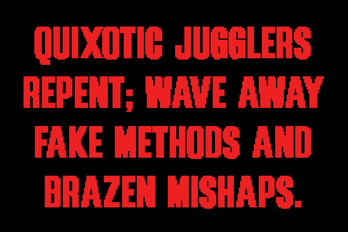 CS Brycel Semipixel, a Sans Serif Font by Craft Supply Co. (Photo 5 of 8)
