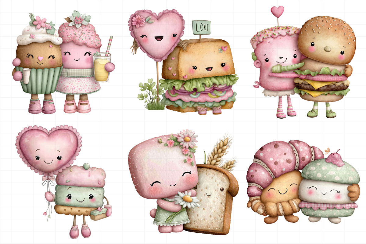 Bread Friends Clipart, an Illustration by Daily.Designs (Photo 6 of 7)
