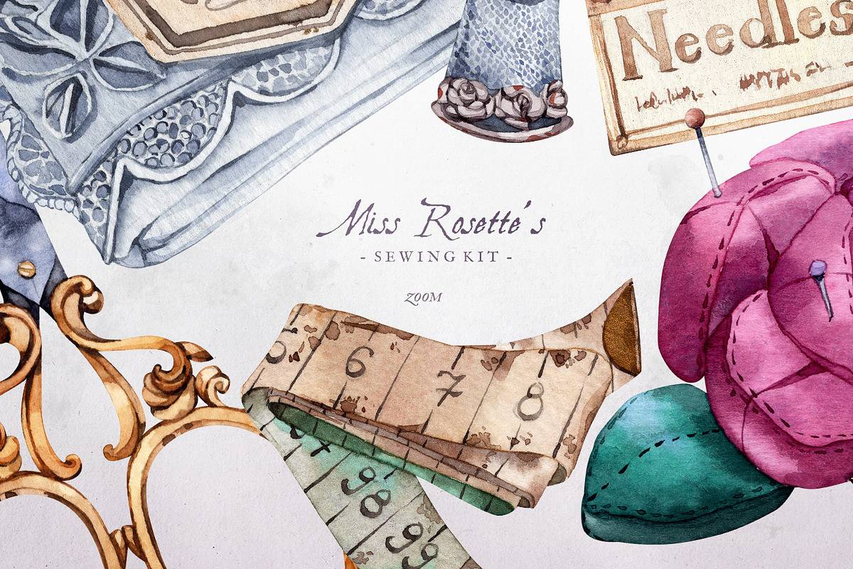 Sewing Watercolour Illustrations, an Education Illustration by Aquarellina (Photo 7 of 17)