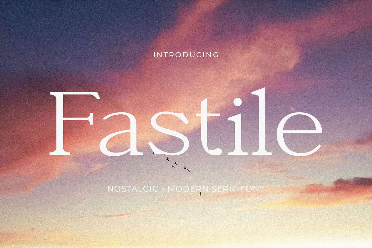 Fastile - Nostalgic Serif Font, a Serif Font by TypeLogue (Photo 1 of 5)