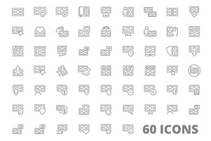 Set of money line icon. Money, an Object Illustration by GraphiShop