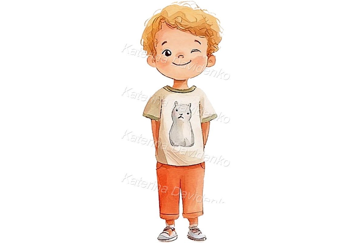 Happy cartoon little kids PNG, a Person Illustration by Bubert Art (Photo 4 of 6)