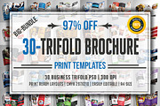 30-Trifold Brochure Bundle, a Brochure Template by AfzaalGraphics (Thumbnail 1 of 31)