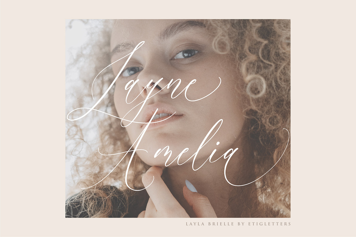 Layla Brielle Font, a Script Font by etigletters