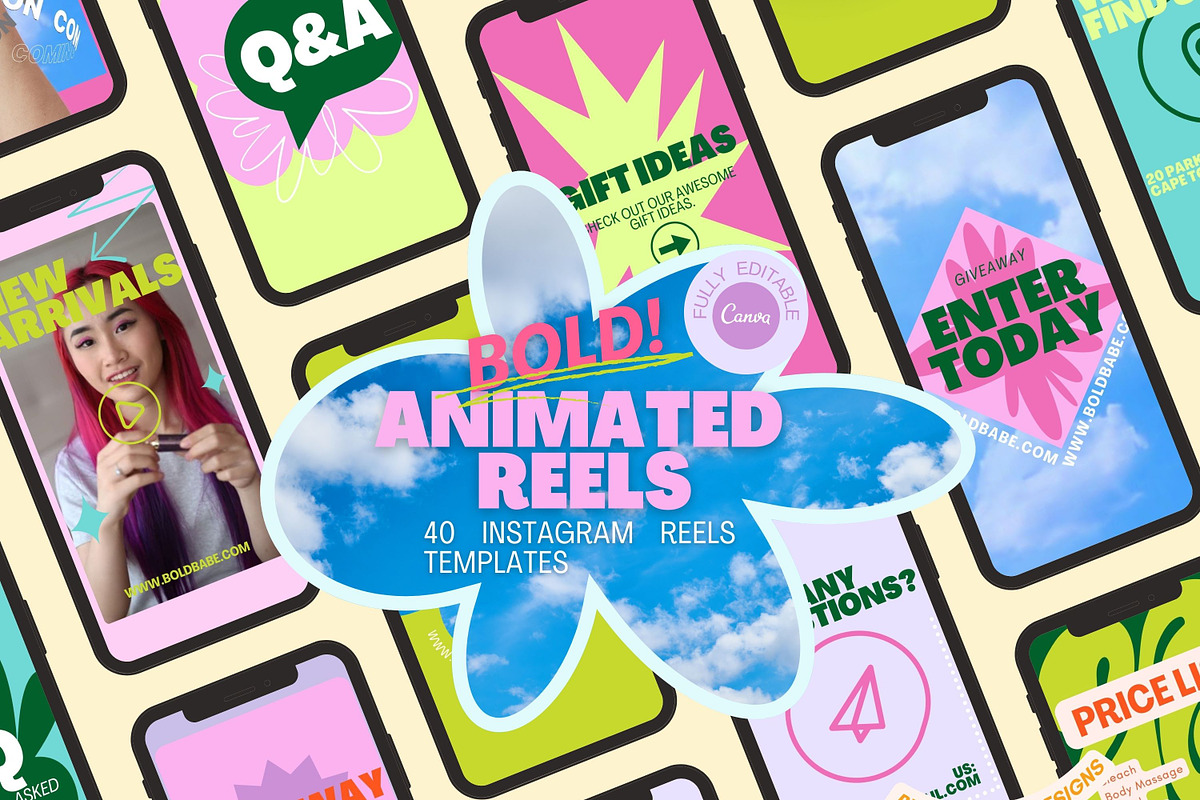 Animated Instagram Reels Template, a Social Media Template by Hell Yeah Designs (Photo 1 of 5)