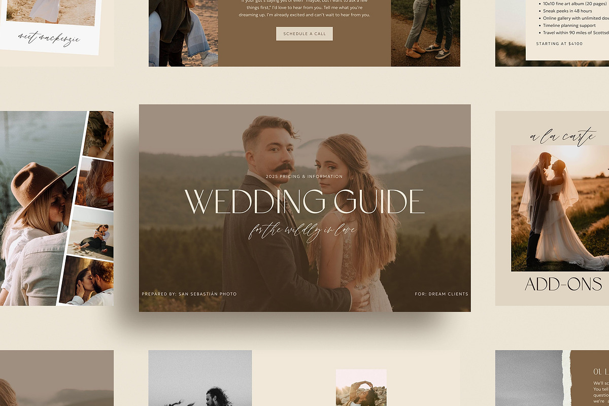 Photographer Pricing Guide Canva, a Marketing Template by Lennox Creative Co. (Photo 1 of 2)