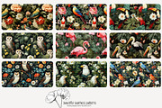 80 vintage birds seamless pattern, a Pattern Graphic by Poppy Lane Studio (Thumbnail 5 of 11)