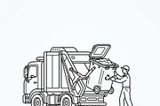 41 Household Waste Icon Set, an Outline Icon by adenpinkstore (Thumbnail 17 of 20)