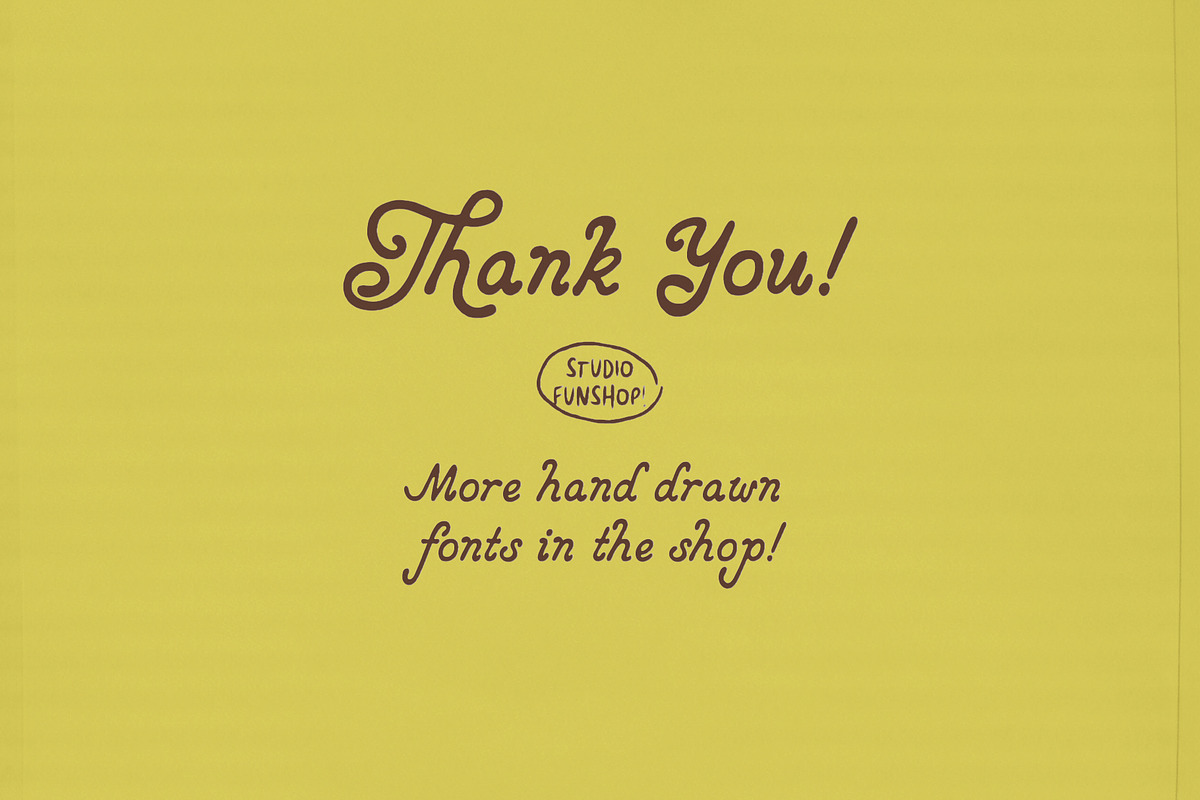 Storybook - Retro Hand-drawn Italic, a Handwritten Font by Studio Funshop by Kelli (Photo 9 of 9)