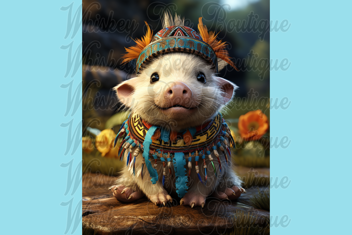 Cute Cartoon Shaman Animals, a Wallpaper Graphic by Whiskey Bee Boutique (Photo 12 of 21)