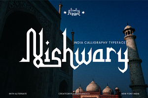 Nishwary - India Font, a Font by Flawless And Co