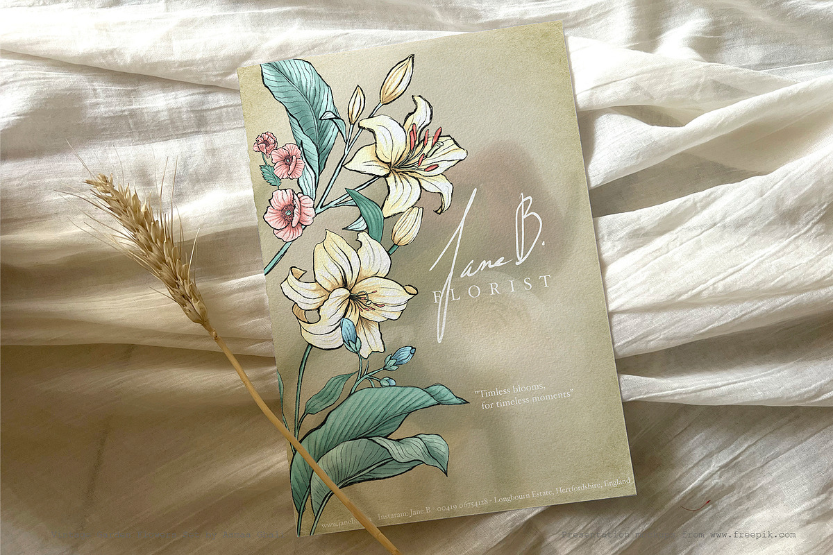 Vintage Garden Flowers, a Decorative Illustration by Evenif (Photo 15 of 22)