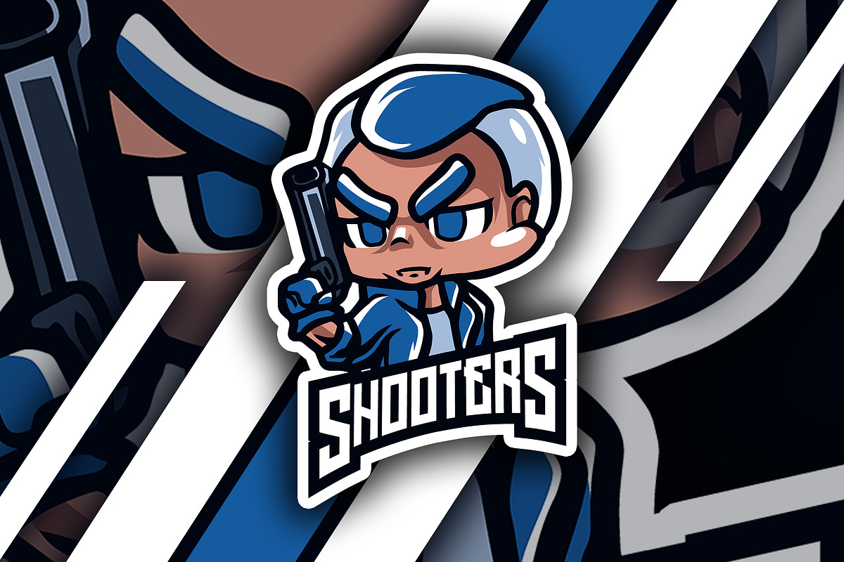 shooters - Mascot & Esports Logo, a Branding & Logo Template by AQR Studio