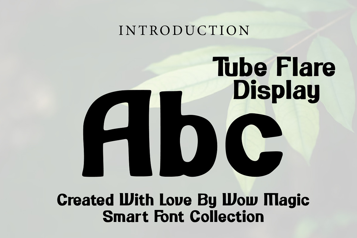 Tube Flare Display, a Slab Serif Font by Wow Magic (Photo 3 of 3)