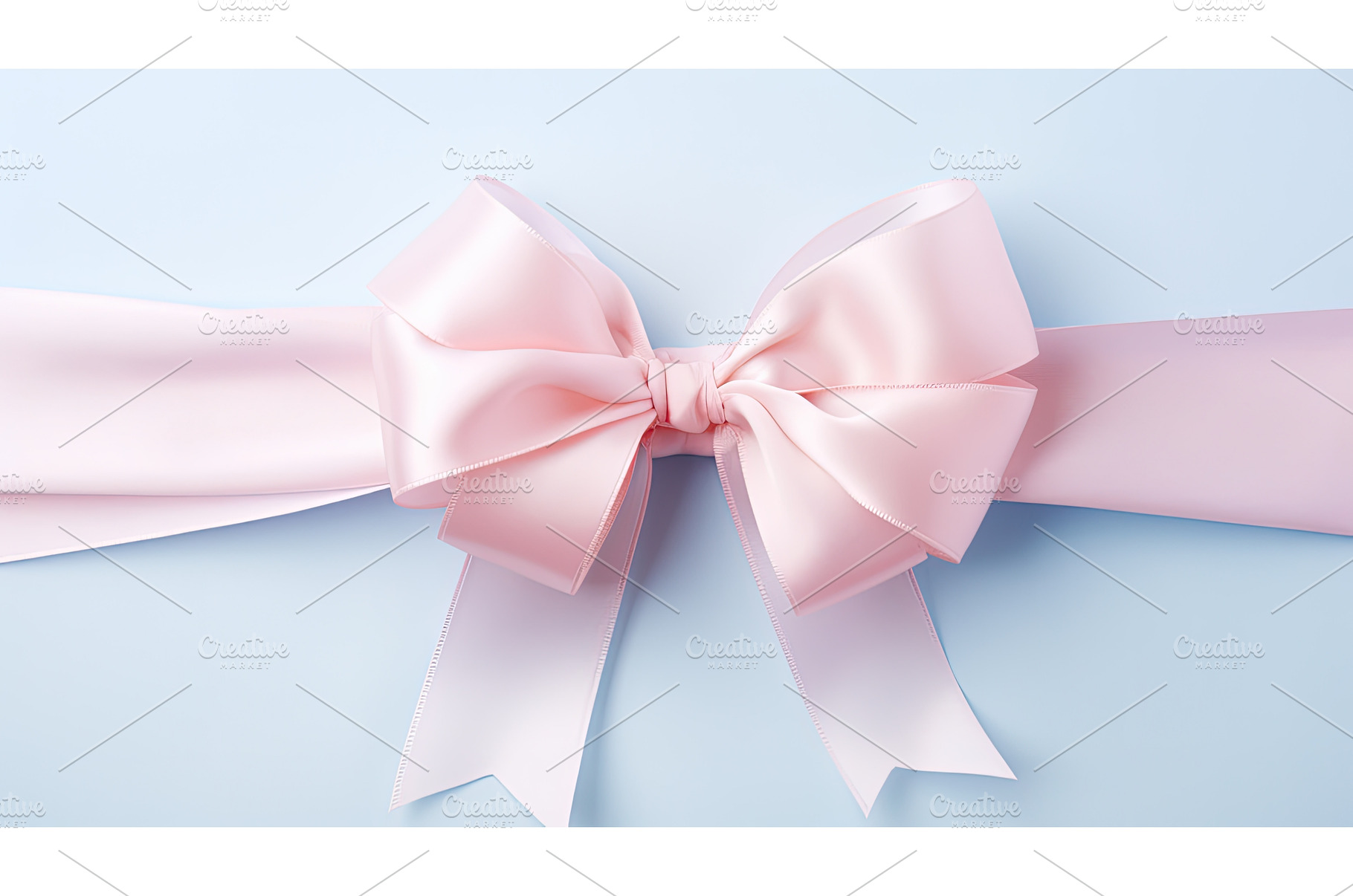 delicate pink and blue ribbon ai, a Background Photo by pikepicture