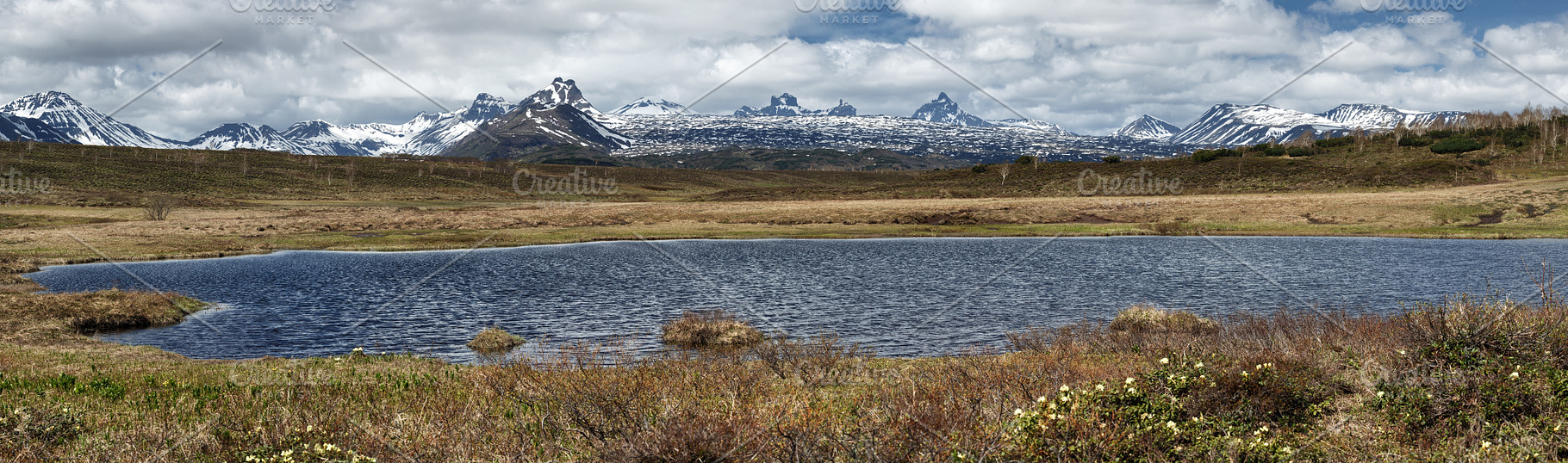 Spring panorama mount lake landscape, a Nature Photo by Alexander-Piragis