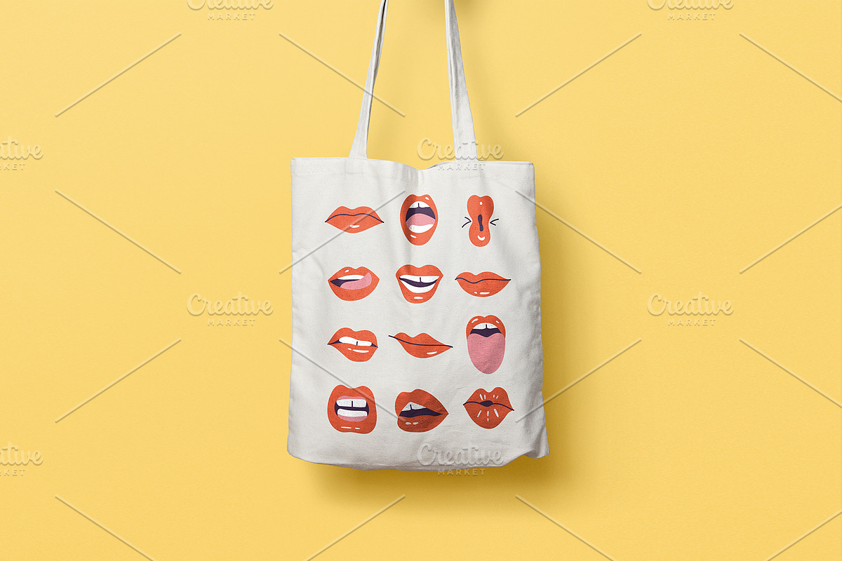 Female lips, a Texture Illustration by oxygen_8 (Photo 7 of 7)