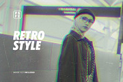 Retro Style Photo Effect, a Layer Style Add-On by WudelMbois Studio (Thumbnail 1 of 3)