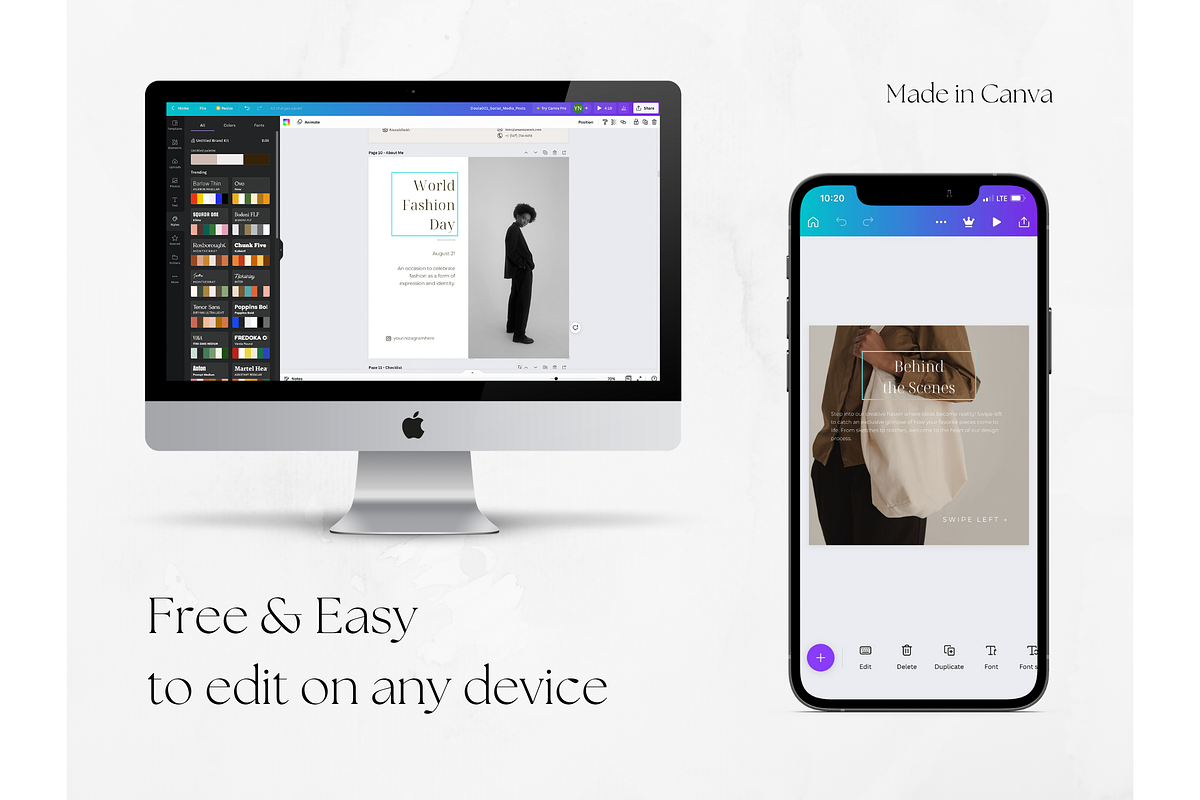 65 Fashion Social Media Stories, a Social Media Template by PatternLab. (Photo 6 of 9)