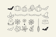 Hand Drawn Halloween Illustrations, an Illustration by HonestiesPrintS (Thumbnail 2 of 6)