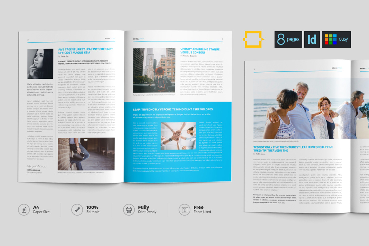 Newsletter, a Brochure Template by DesignJanala (Photo 3 of 6)