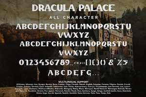 Dracula Palace - Gothic Horror Font