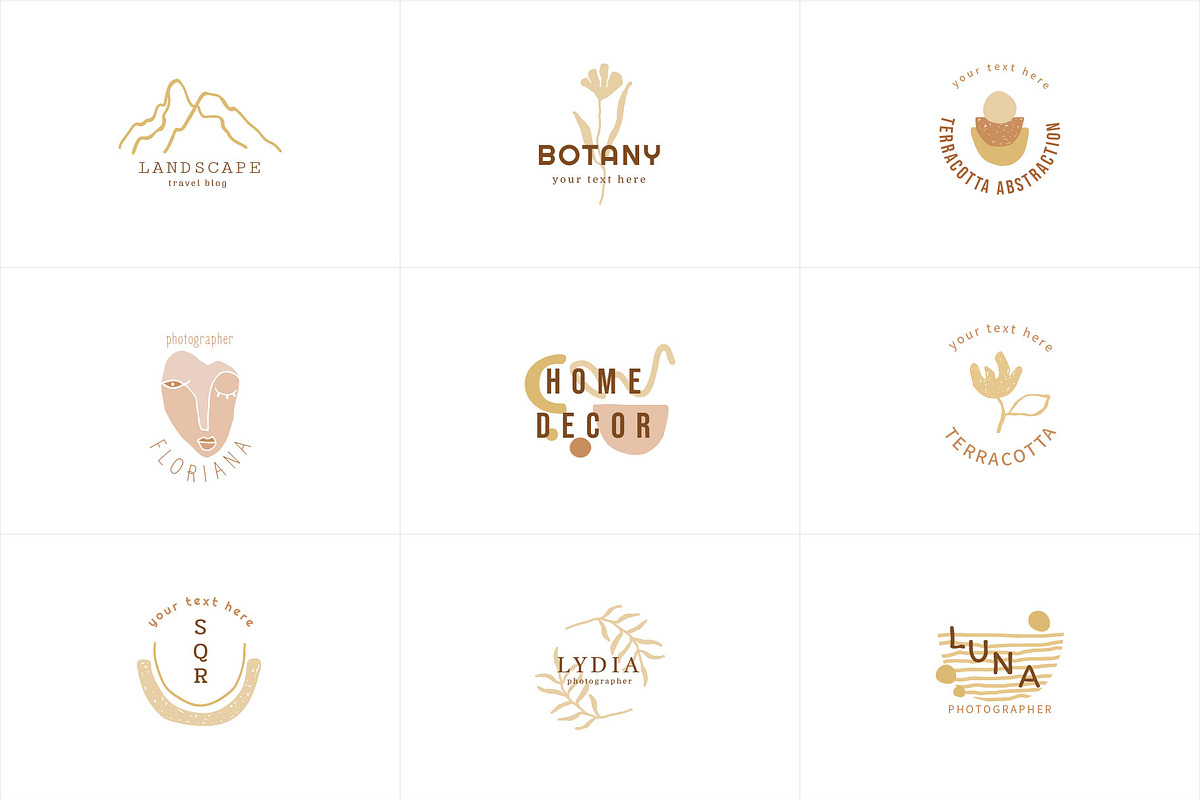 50 ABSTRACTION  Logo Templates, a Branding & Logo Template by Katya_lu (Photo 13 of 15)