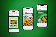 Salad Healthy Food Social Media Pack, a Flyer Template by The Good Store (Thumbnail 4 of 4)