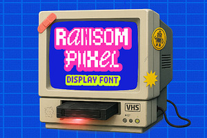 Ransom Pixel - Display Font, a Font by Edignwn Type