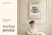 20 Frame Mockups with Person, a Household Mockup by Brandear Design (Thumbnail 2 of 13)