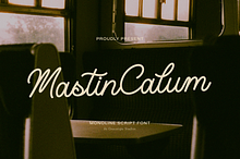 Mastin Calum | Monoline Script Font