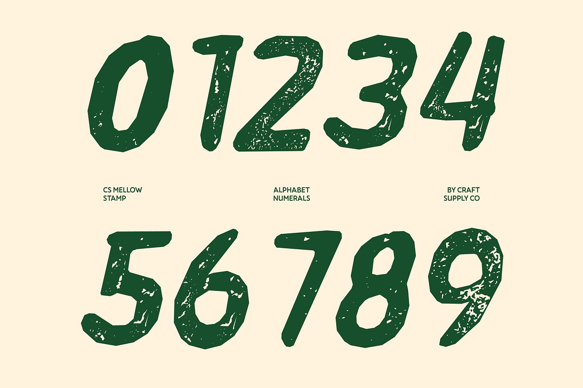 CS Mellow Stamp, a Handwritten Font by Craft Supply Co. (Photo 4 of 8)