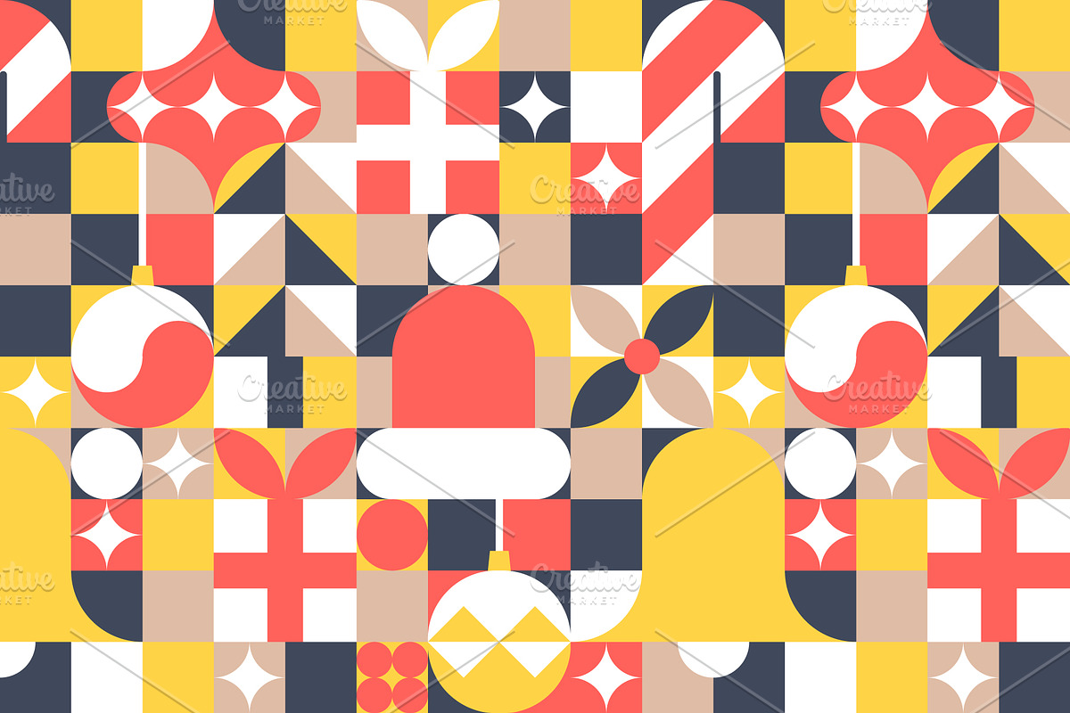 Merry Christmas seamless pattern., a Pattern Graphic by Evgeniya Dzhumm (Photo 6 of 7)