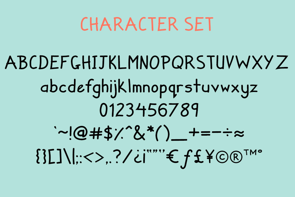 Zuey Handwriting Typeface preview 2
