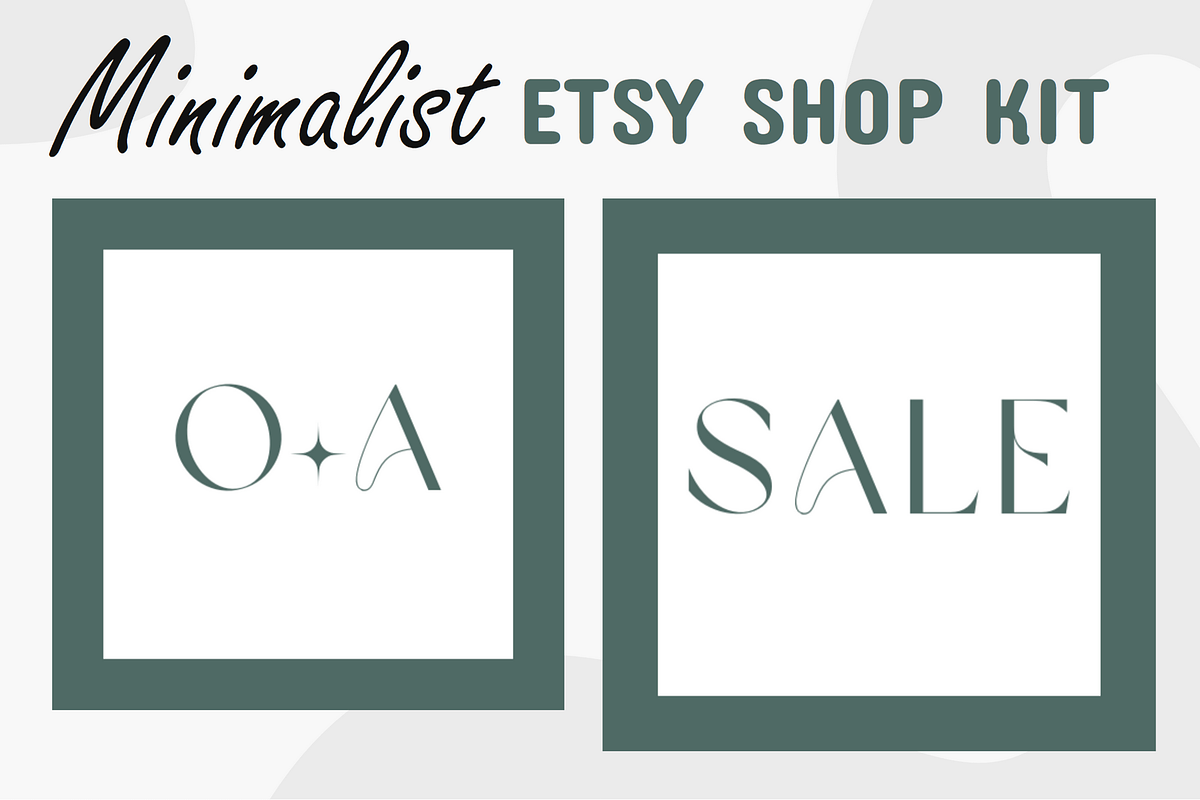 Minimalist Etsy Shop Kit, a Stationery Template by Local Marketing Templates (Photo 3 of 3)