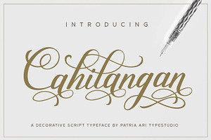 Cahilangan - Decorative Script Fonts