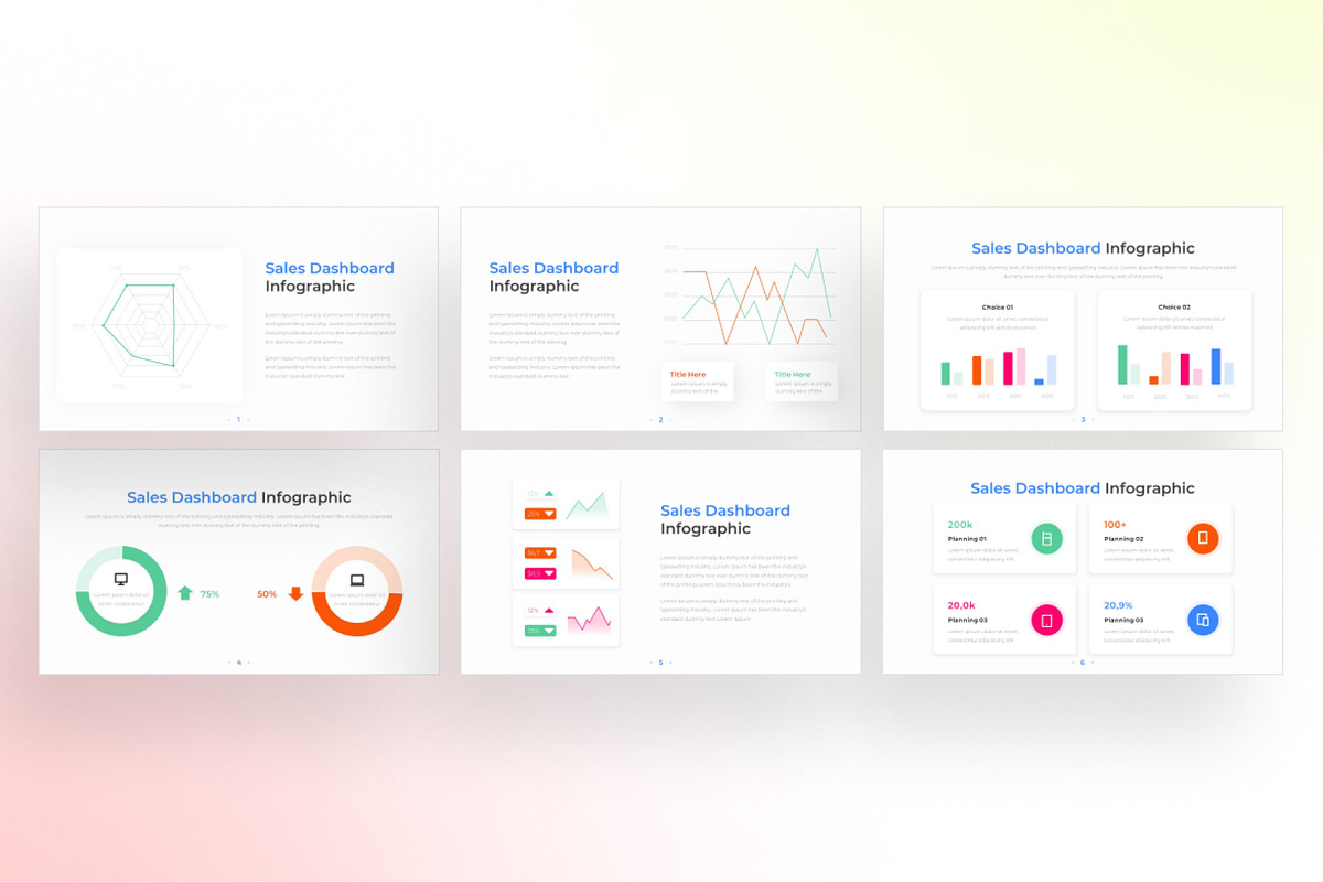 Sales Dashboard PowerPoint Infograph, a Presentation Template by Digitcase x Wealthwells (Photo 2 of 4)