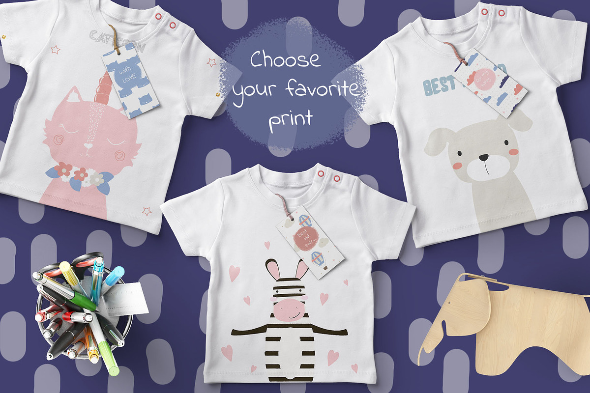 Cute kids nursery collection, an Animal Illustration by Viktoria Siarova (Photo 4 of 5)