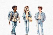 Teenage boy clipart, a Person Illustration by Invite to Clipart (Thumbnail 6 of 7)
