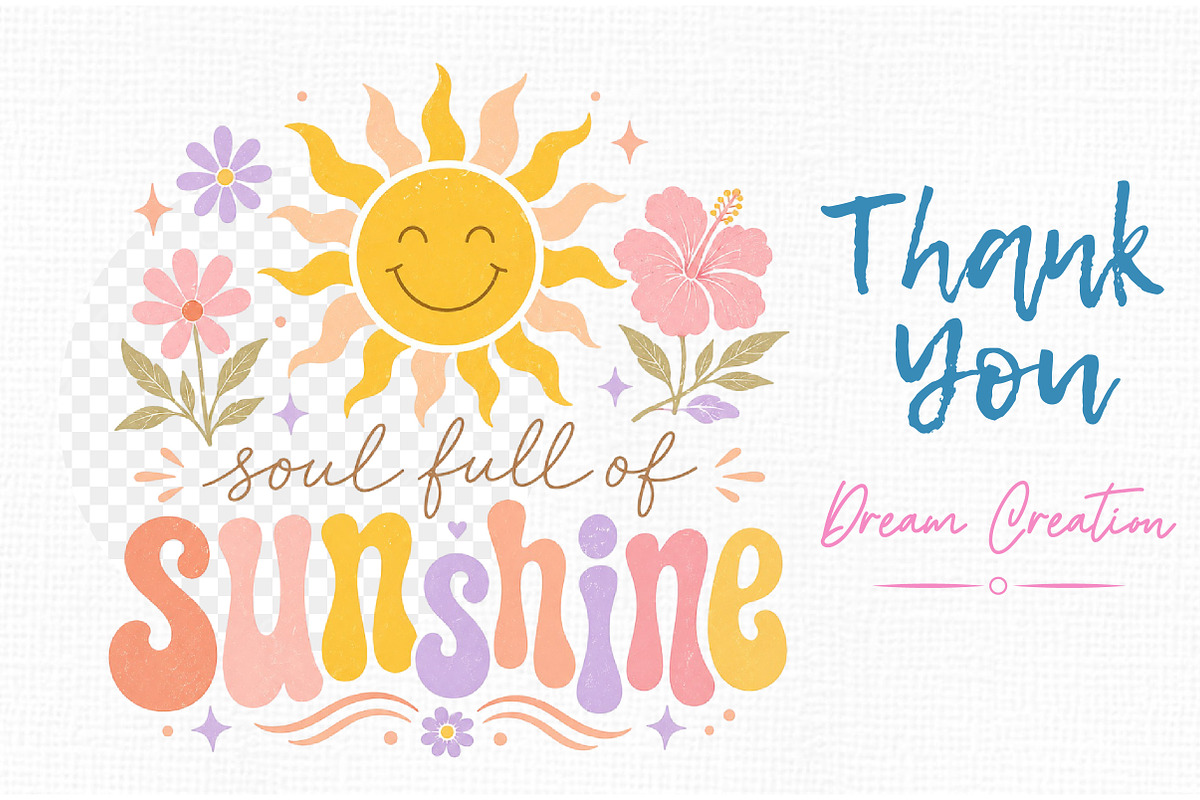 Soul Full Of Sunshine Summer PNG, an Illustration by Dream Creation (Photo 7 of 7)